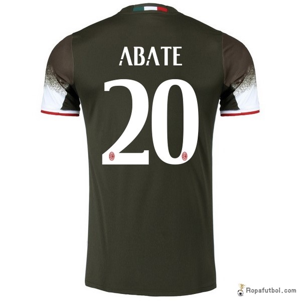 Camiseta AC Milan Replica Tercera Ropa Abate 2016/17 Marino Verde